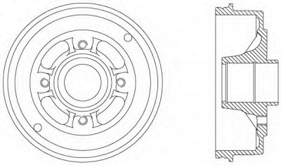 OPEN PARTS bad903830 -  Тормозной барабан